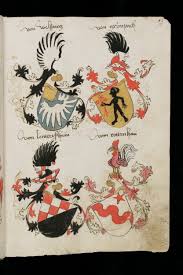 Vier Wappen Four Coats Of Arms Cuatro Escudos Heraldicos Coat Of Arms