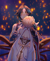 Genshin Impact's Traveler gets her freak on in this explicit R34