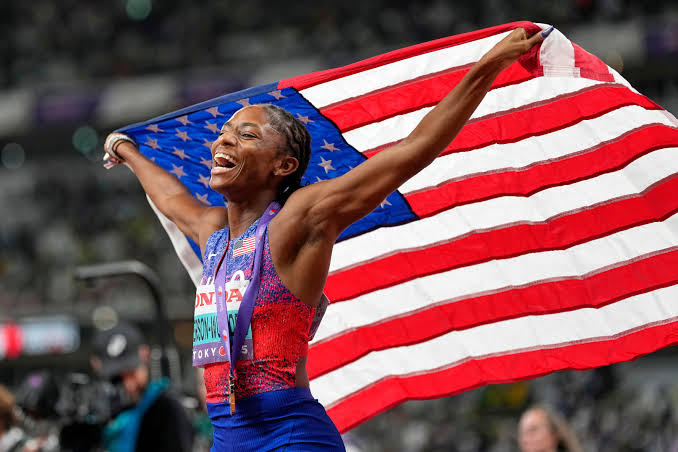 Georgetown's Jefferson-Wooden wins World Title in 200m