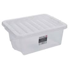 Tesco Direct 16 Litre Box Lid Clear