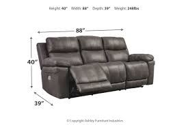Enter text, skus or numbers to find products. Erlangen Dual Power Reclining Sofa Ashley Furniture Homestore