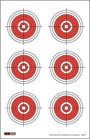 amazon com 25 50 75 yard rifle targets 25 pack by ez2c long range shooting paper targets 100 yd bullseye target style high visibility firearms pistol airsoft and bb
