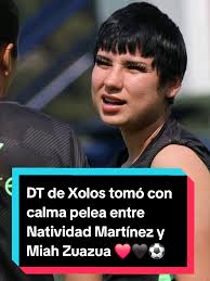 ❤️🖤 Juan Romo, DT de Xolos Femenil, tomó con tranquilidad la pelea entre  Natividad Martínez y Miah Zuazua en Ciudad Juárez, donde ambas fueron  expulsadas en el primer tiempo #mexico🇲🇽 #futbol ...
