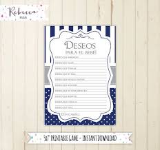 Deseos Para El Bebe Baby Shower Wishes For Baby In Spanish Etsy Baby Shower Wishes Wishes For Baby Wishes For Baby Boy