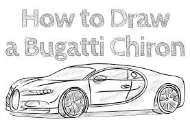 The bugatti chiron is not just a supercar, but a powerful hypercar that was officially unveiled in 2016. How To Draw A Bugatti Chiron Artofit