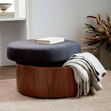 Ottoman With Storage Space Small Storage Ottoman Upholstered Storage Diy Storage Ottoman