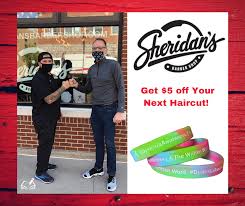 The selection of hair cut number and clipper guard sizes depend on haircut style that a person chooses. Sheridans Barber Shop