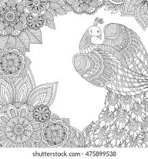 Free, printable coloring pages for adults that are not only fun but extremely relaxing. Printable Coloring Page Adults Peacock Leaves Stock Vector Royalty Free 475899538