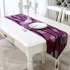 ( 5.0 ) out of 5 stars 8 ratings , based on 8 reviews current price $17.99 $ 17. Ustide Contemporary Table Runner Purple Geometric Tablecloth Smooth Table Cloth Covers For Dining Table Coffee Table Long Table Runner Buy Online In Antigua And Barbuda At Antigua Desertcart Com Productid 20244190