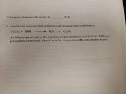 Check spelling or type a new query. The Empirical Formula Of The Product Is 1 Pt Chegg Com