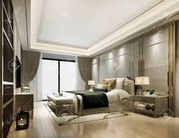 See more ideas about modern bed, furniture, bed. 3d Rendering Luxury Classic Modern Bedroom Suite In Hotel Stock Photo Picture And Royalty Free Image Image 149658082