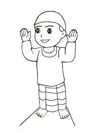 Gambar islami untuk lomba mewarnai. 16 Mewarnai Anak Muslim Ideas Islam For Kids Muslim Kids Coloring Pages