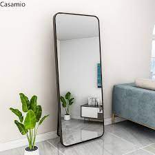 Easy diy full length mirror frame. Floor Mirror Hd Wall Mounted Full Length Mirror Nordic Mirror Girl Bedroom Dressing Frame Mirror High Removable Large Mirror Clothing Store Fitting Mirror Shopee Singapore