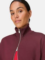Buy Sweaty Betty Red After Class Zip-Up Sweatshirt from Next USA