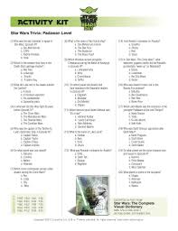 Philippine trivia questions and answers, the country of delicious fruits: Free Printable Star Wars Activity Sheets