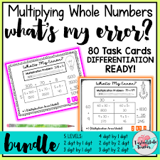 4 digit by 1 digit multiplicationlesson 5: Multiplying With The Area Model Error Analysis Tarheelstate Teacher