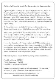 Practice of the real estate agents and negotiators is regulated by the valuers, appraisers, estate agents and property managers act 1981 and anyone who is not a registered agent but poses as one and engages in the selling or leasing of property on behalf of property owners for a fee or. Advertisement Diploma In Estate Agency Part 1 2