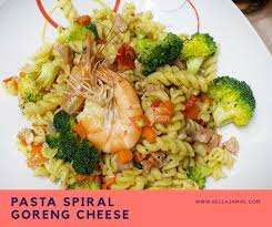 Ianya mudah dan cepat disediakan. Pasta Spiral Goreng Cheese Ini Adalah Bellarina Natasya