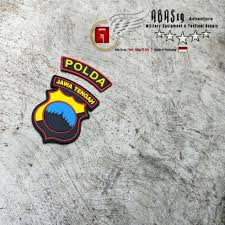 Wilayah hukum polda jawa timur yang ada di wilayah kota surabaya adalah satu kepolisian resor kota. Patch Rubber Logo Karet Polda Jawa Tengah Lazada Indonesia
