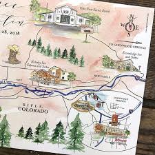 Bird In Hand Village Inn And Suites Custom Wedding Maps Personalized Wedding Maps Watercolor Wedding Maps Map Illustration Hand Painted Guest Map Hand Drawn Watercolor Wedding Map Custom Wedding Map Wedding Map