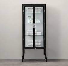 Tall bathroom cabinets glass door max minnesotayr blog the best. What S New Restoration Hardware Bathroom Cabinets Designs Bath Cabinets Cabinet