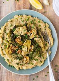 Add quinoa and cook for 1 minute. Vegan Risotto With Quinoa Asparagus And Cauliflower