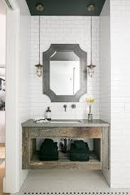 Check spelling or type a new query. Floating Reclaimed Wood Sink Vanity With Galvanized Metal Mirror Vintage Bathroom