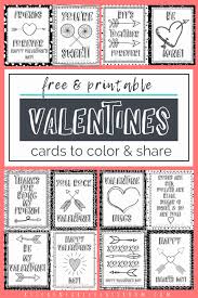 See 12 free printable valentines that are funny and cute (and to make these valentines, simply print a sheet of your choice and cut out the cards (each sheet comes with four). Printable Valentine Cards To Color The Kitchen Table Classroom