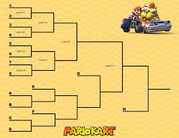 Mario Kart Tournament Brackets 3 Brackets 6 Versions Each Etsy Mario Kart Party Video Games Birthday Party Nintendo Party