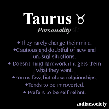 Taurus Personality Zodiac Society