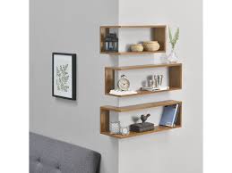 En Casa Etagere De Coin En 3 Pieces Etagere Murale D Angle Rangement Stockage Bibliotheque Flottante Mdf En 2020 Etageres Murales Etagere Murale Angle Idees De Decor