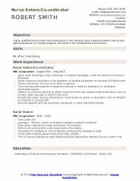 Nurse Extern Resume Samples Qwikresume