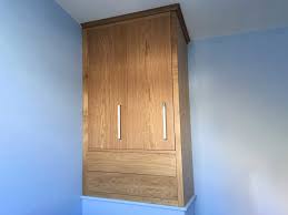 The original cupboard positioned over the stairs, cramped & damp. Boxroom Cabin Bed And Wardrobe For Small Bedroom Dovetailors