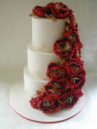 Red and white wedding cakes pictures. Red White And Gold Wedding Cake Cake By Cakes For Cakesdecor