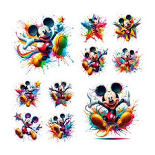 12 Mickey & Minnie Mouse PNG, Mickey Mouse Valentines Love, Valentines Png,  Sublimation Designs, Digital Download, 300 DPI, High Quality PNG