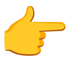 👉 nach rechts weisender Zeigefinger Emoji