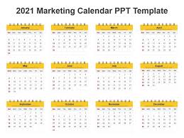 Du kan bruge den som du vil, eller du kan tilpasse din excel kalender med egne mærkedage. 2021 Marketing Calendar Ppt Template Powerpoint Slides Diagrams Themes For Ppt Presentations Graphic Ideas