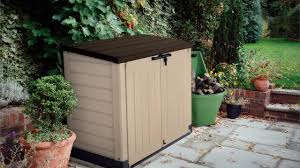 Die gerätebox ist natürlich mit einem vorhängeschloss abschließbar. Keter Aufbewahrungsbox Store It Out Max Polypropylen Raumvolumen 1 2 M Bauhaus