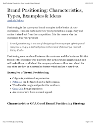 How to create a brand strategy in 8 steps. Brand Positioning Characteristics Types Examples Ideas Feedough Brand Marketing