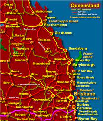 Qld East Coast Map South East Queensland Map