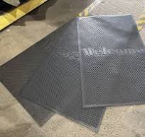 Rubber Welcome Floor Mats - 54" x 34"