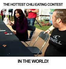 Jun 14, 2021 · the company is known for its hamburger sandwiches but also offers chicken nuggets, chili, french fries, baked potatoes, salads, soft drinks, frosty desserts, and kids' meals. The Hottest Chili Eating Contest Chilli Club In The World Club Meme On Me Me