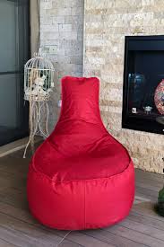Comfy Su Gecirmez Armut Koltuk Kirmizi