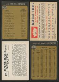 1973 topps all time home run leaders ruth # 1. Lot Of 4 Babe Ruth Baseball Cards With 1973 Topps 474 All Time Rbi Leader 1960