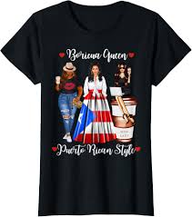 Amazon.com: Puerto Rican Style Boricua Queen Mom Womens Puerto ...