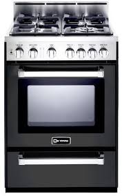 Verona 30 range cooktops are configured with four sealed burners. Verona N Series 24 Matte Black Free Standing Gas Range Vefsgg244ne Brandsource Home Gallery