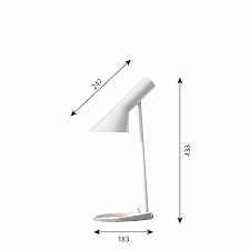 Modern white glass table lamps bedside lamp home decor living room table lights bedroom lamps bookcases desk light nordic lamp. Louis Poulsen Aj Mini Table Lamp Buy Online At Deplain Com