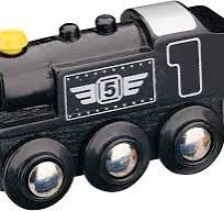 inc. Tren de vapor de madera, motor de locomotora, motor de vapor negro  compatible con Thomas & Friends, Brio Railway Set, y otras marcas  principales ...