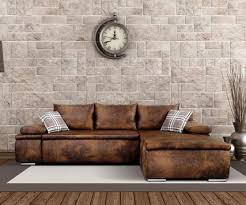 Leder Ecksofa Im Vintage Look Delife Couch Leder Leder Wohnzimmer Gunstige Sofas