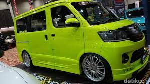 Gambar contoh desain dunia gaya inspirasi tren modifikasi sarung atau lapisan paten jok custom variasi modif keren berbahan kulit sintetis untuk mobil daihatsu gran max. Daihatsu Gran Max Pun Bisa Tampil Kece